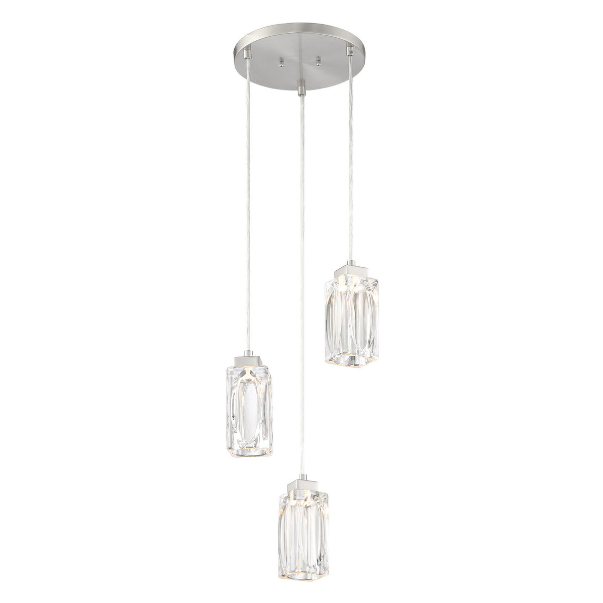 George Kovacs - P1873-084-L - LED Pendant - Putnam Place - Brushed Nickel