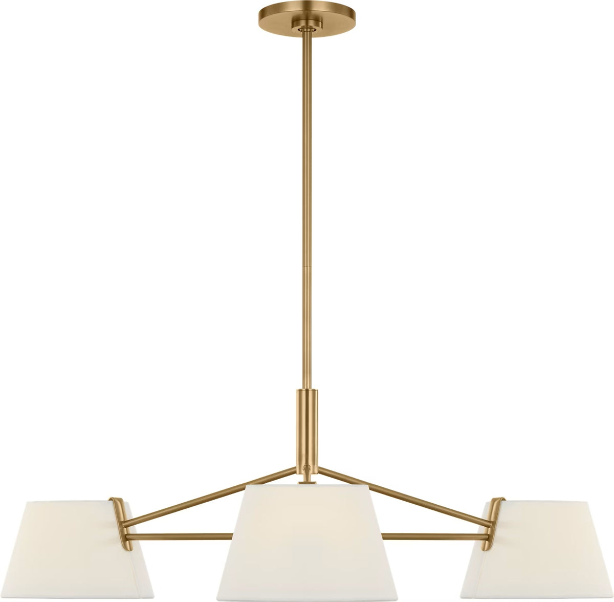 Visual Comfort Studio - SCRJCH194EBSWL - Three Light Chandelier - Hale - Estate Brass