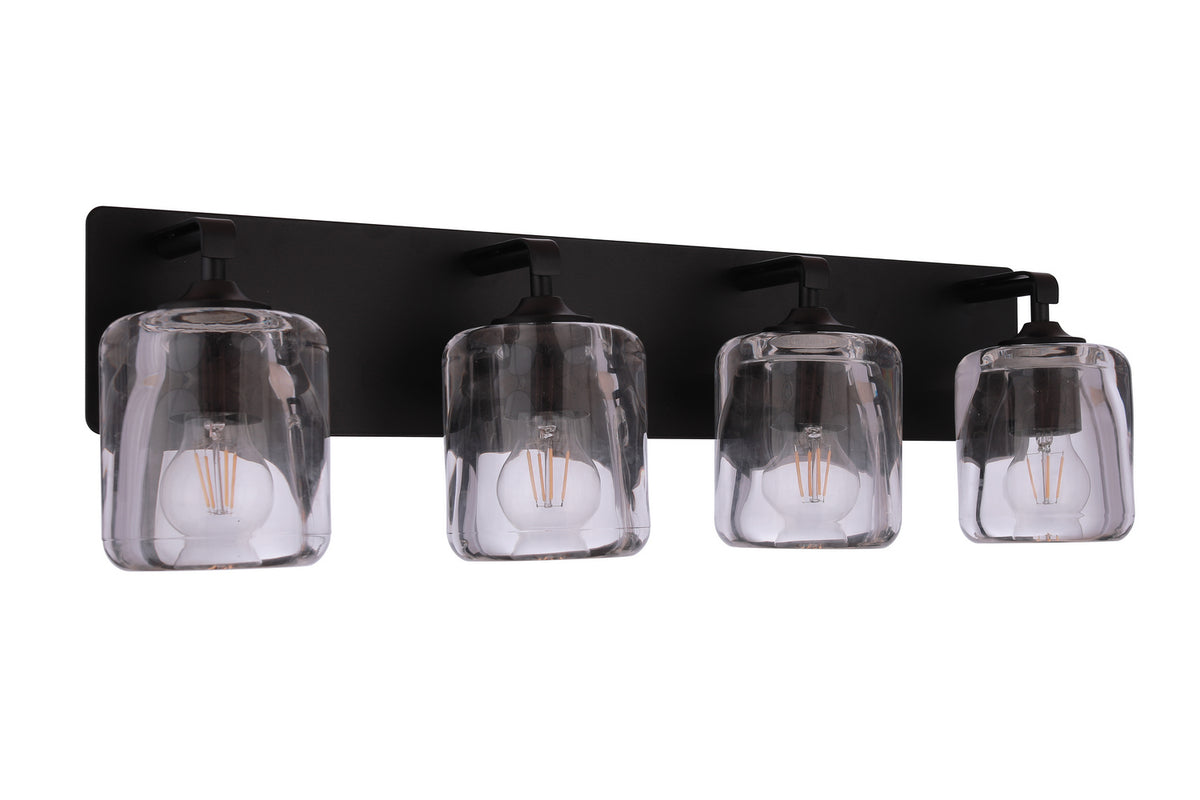 Craftmade - 20628FB4 - Four Light Vanity - Andie - Flat Black