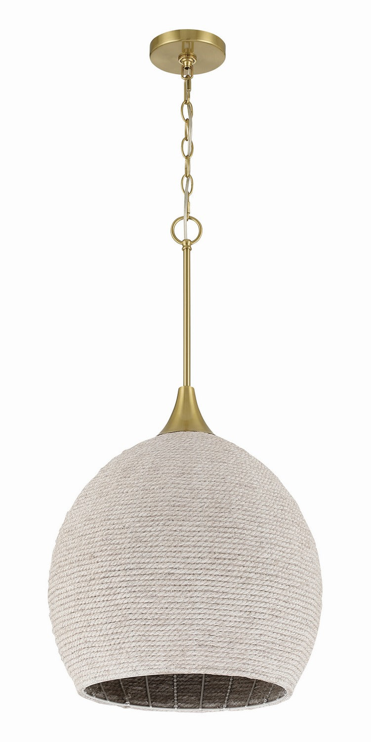 Craftmade - 61391W-SB - One Light Pendant - Keira - Satin Brass