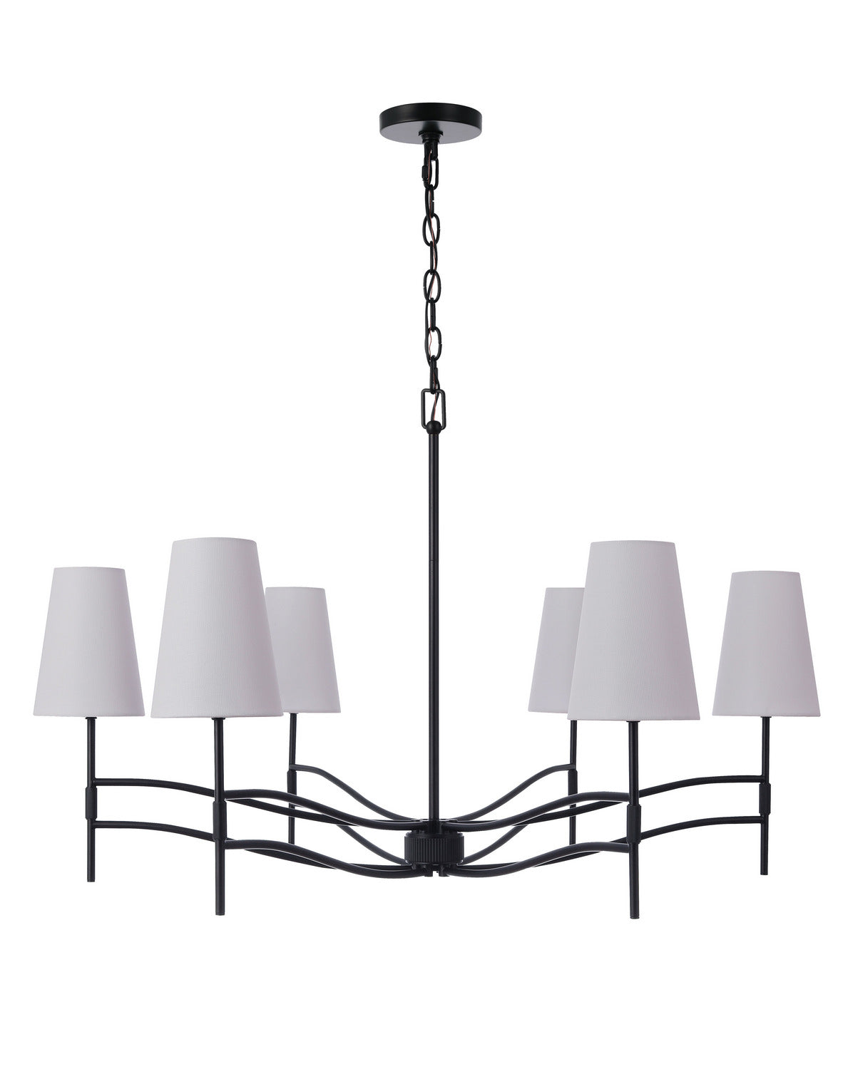 Craftmade - 61926-FB - Six Light Chandelier - Astor - Flat Black