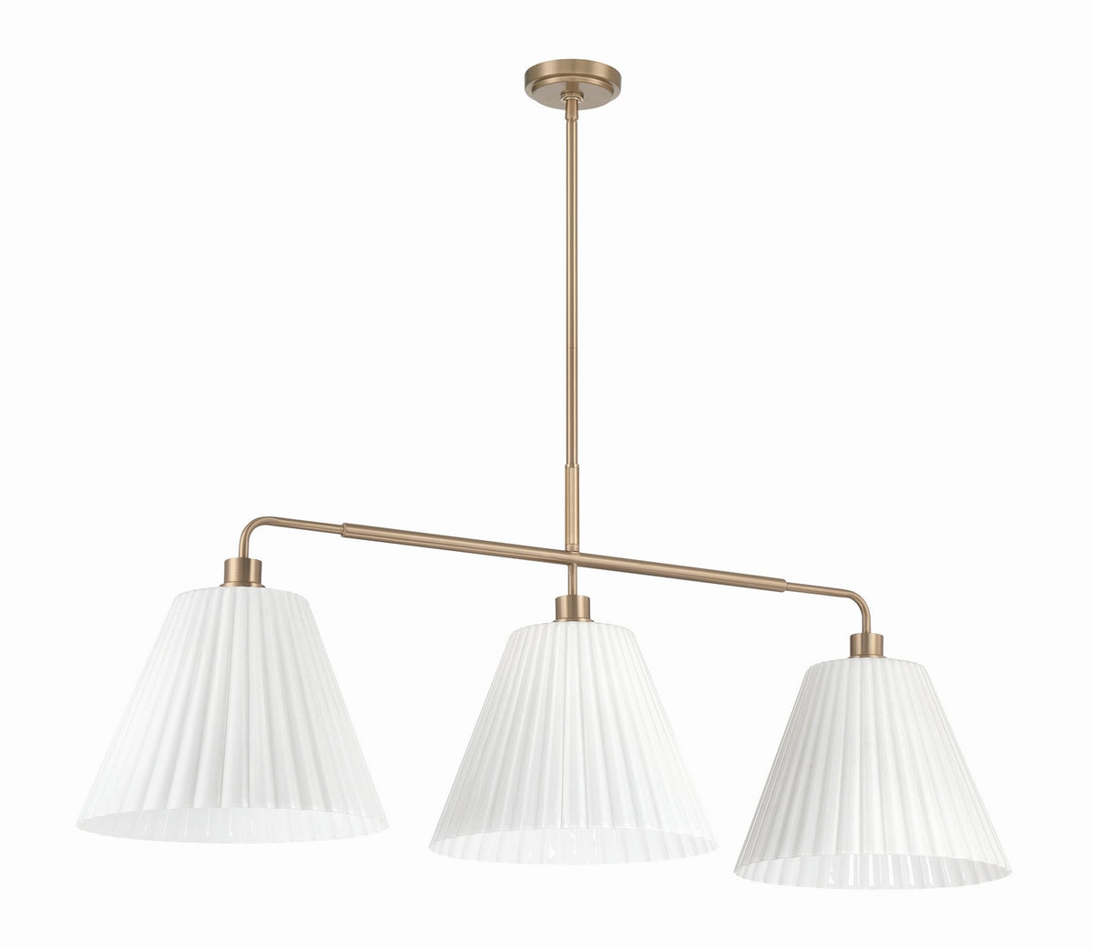 Craftmade - 62373-CPZ - Three Light Island Pendant - Pleated II - Premium Bronze