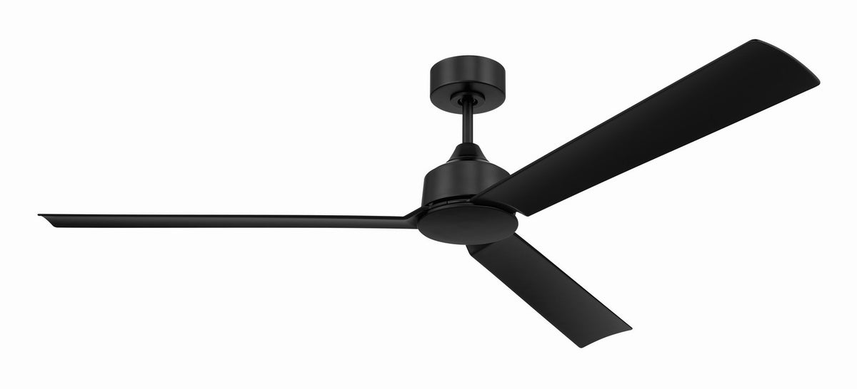 Craftmade - CHM62FB3 - 62" Ceiling Fan - Charming 62" In/Outdoor Damp Rated Fan - Flat Black
