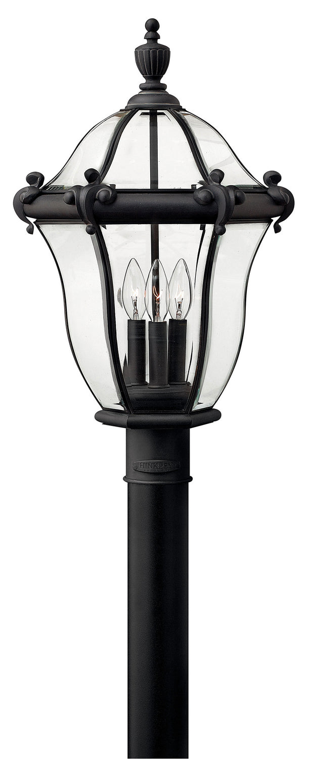 Hinkley - 2441MB - LED Post Top or Pier Mount Lantern - San Clemente - Museum Black