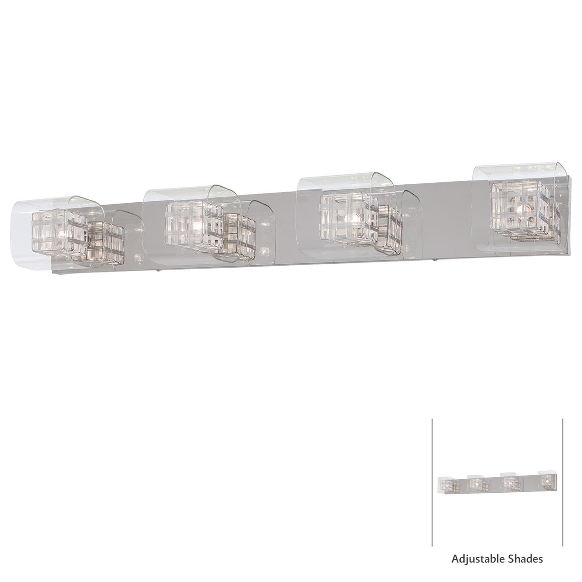 George Kovacs - P5804-077 - Four Light Bath - Jewel Box - Chrome