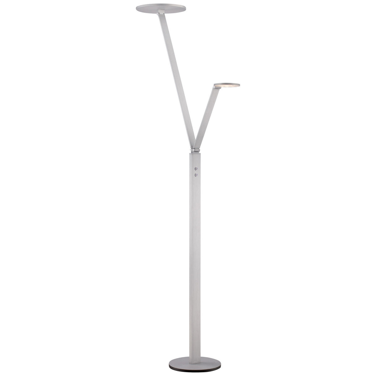 George Kovacs - P305-3-654-L - LED Floor Lamp - Task Floor Lamp - Chiseled Nickel