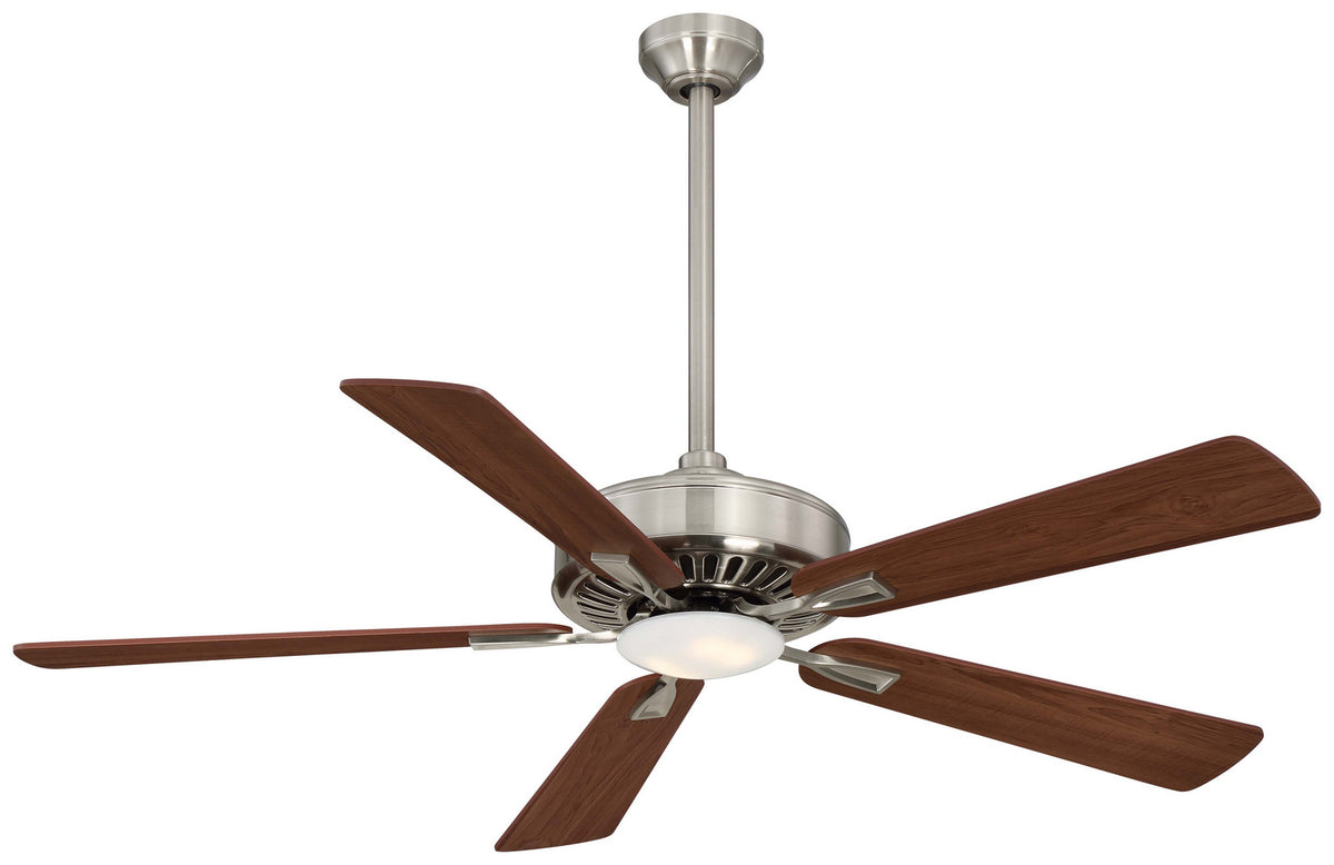 Minka Aire - F556L-BN/DW - 52"Ceiling Fan - Contractor LED - Brushed Nickel With Dark Walnut Blades
