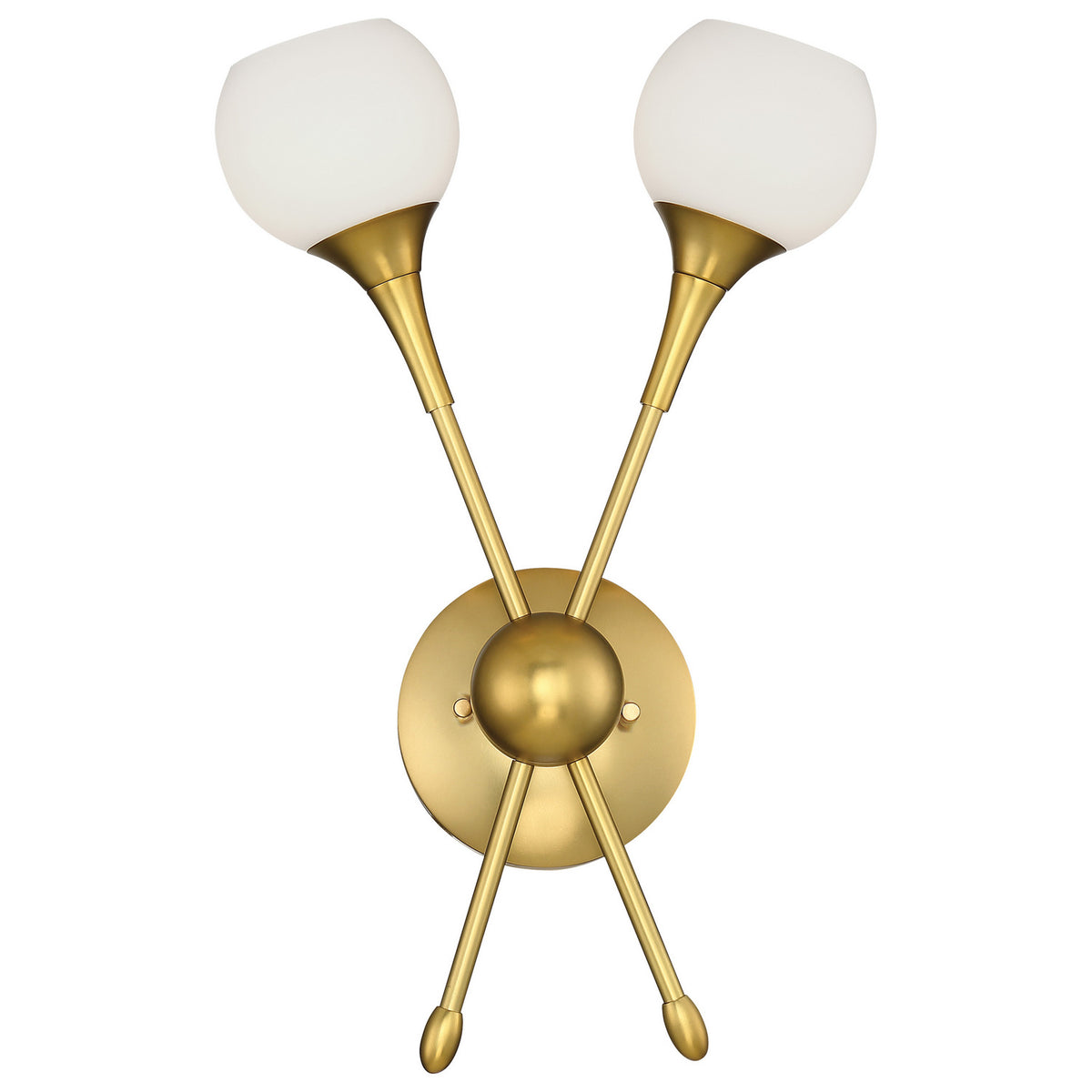 George Kovacs - P1802-248 - Two Light Wall Sconce - Pontil - Honey Gold