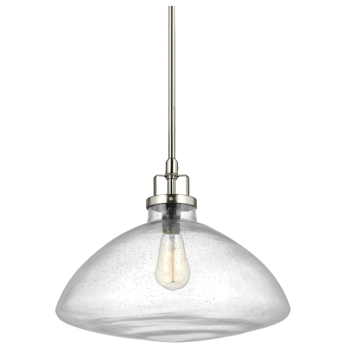 Generation Lighting - 6614501-962 - One Light Pendant - Belton - Brushed Nickel