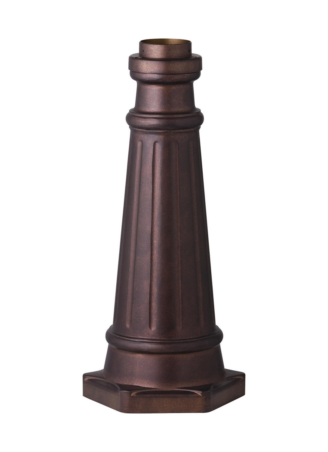 Generation Lighting - POSTBASE-PTBZ - Post Mount Base - Outdoor Post Base - Patina Bronze