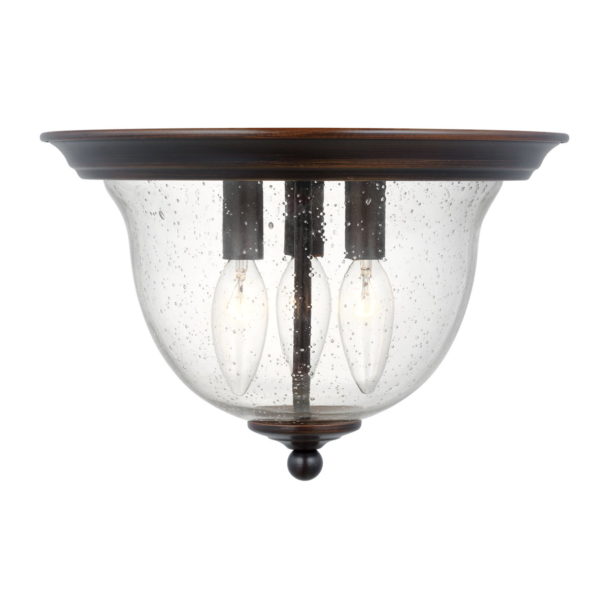 Generation Lighting - 7514503EN-710 - Three Light Ceiling Flush Mount - Belton - Bronze