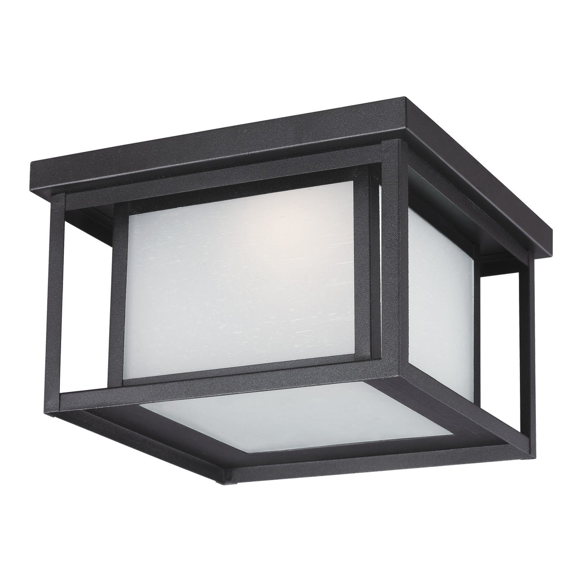 Generation Lighting - 7903997S-12 - LED Outdoor Flush Mount - Hunnington - Black