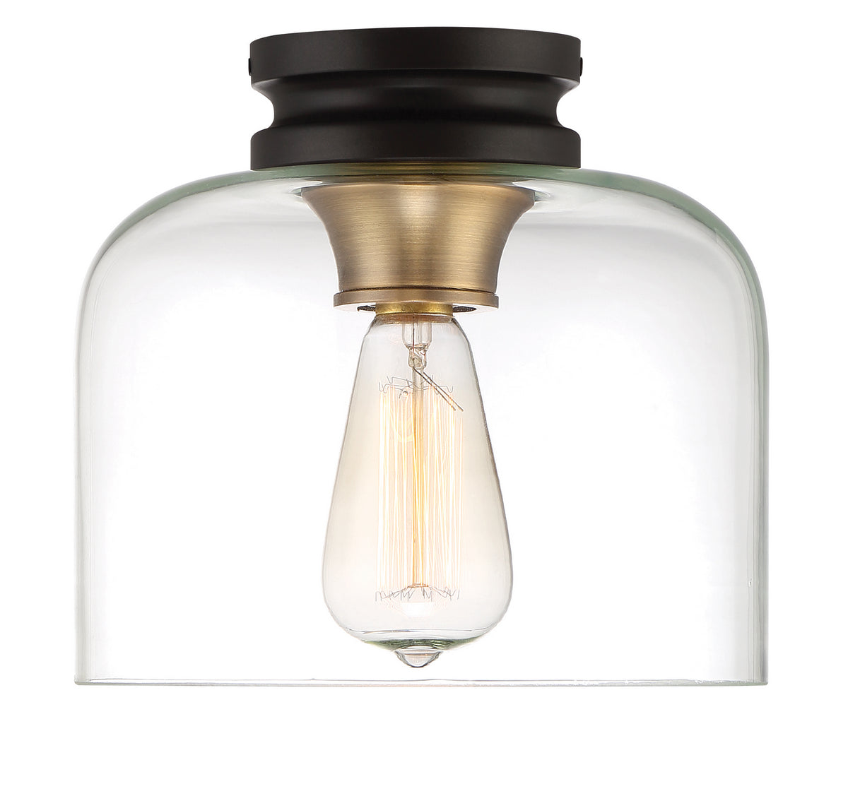 Designers Fountain - 1261-VB - One Light Flushmount - Ezra - Vintage Bronze