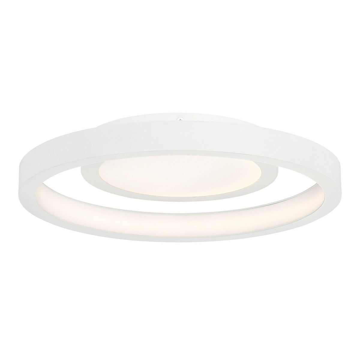 George Kovacs - P2015-044-L - LED Flush Mount - Knock Out - White