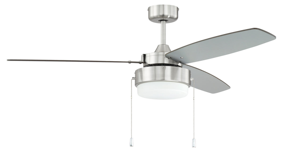 Craftmade - INT52BNK3 - 52" Ceiling Fan - Intrepid - Brushed Polished Nickel