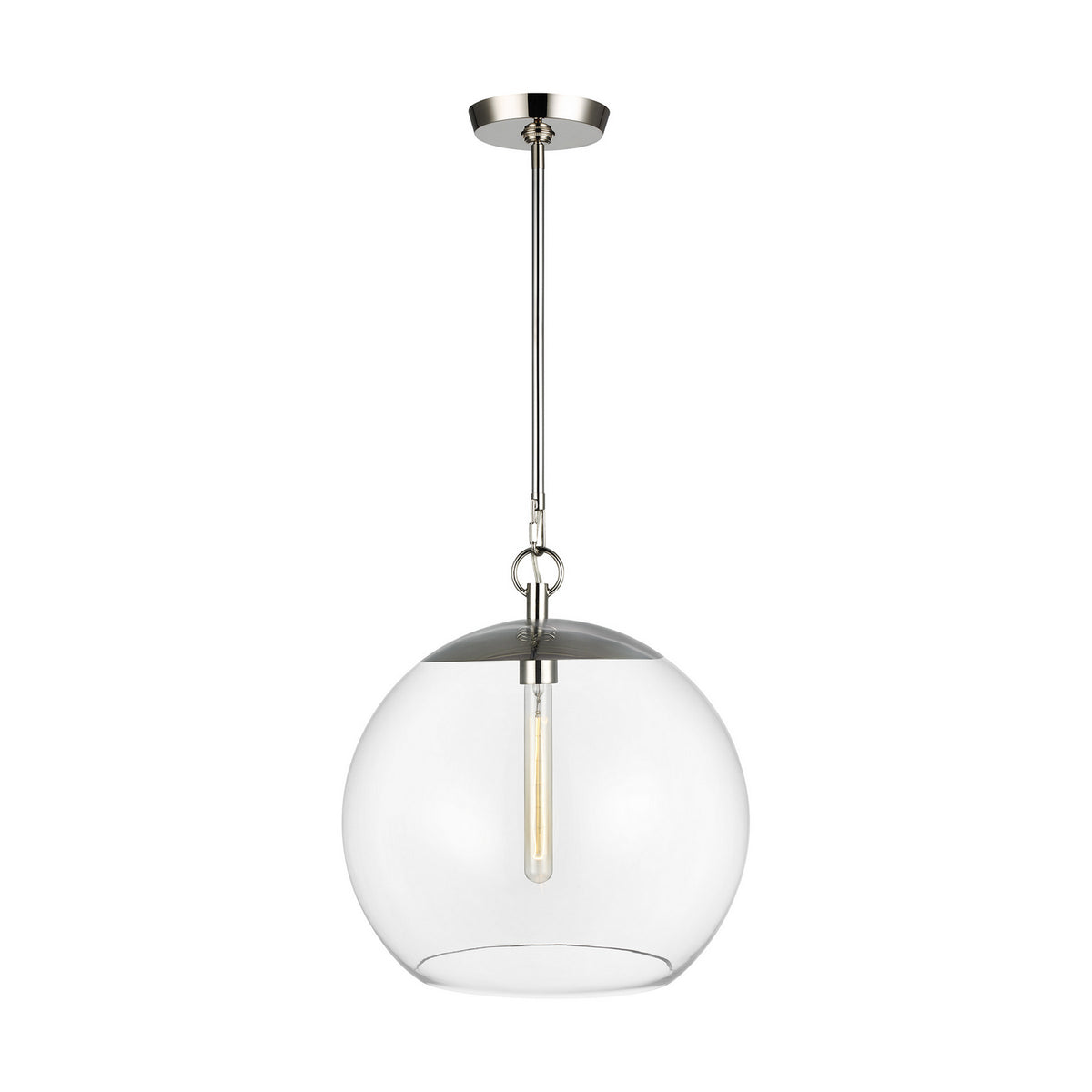 Visual Comfort Studio - CP1041PN - One Light Pendant - Atlantic - Polished Nickel