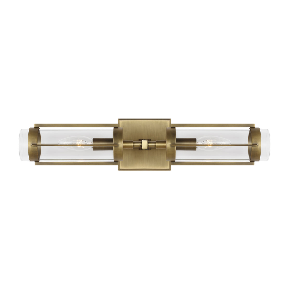 Visual Comfort Studio - LV1002TWB - Two Light Wall Sconce - Flynn - Time Worn Brass