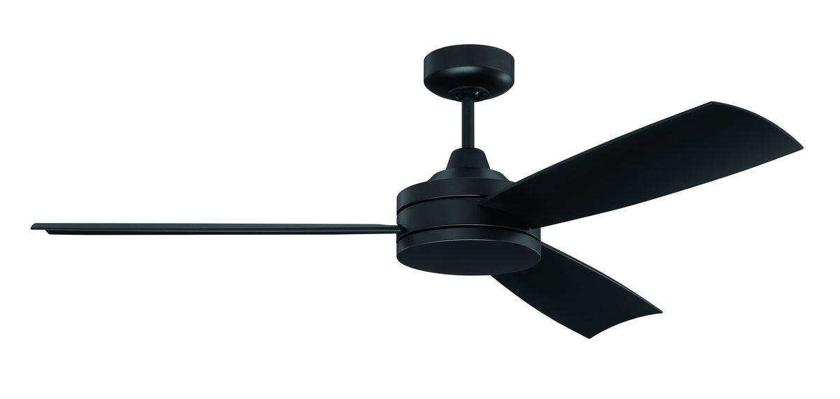 Craftmade - INS54FB3 - 54" Ceiling Fan - Inspo 54 Indoor/Outdoor - Flat Black