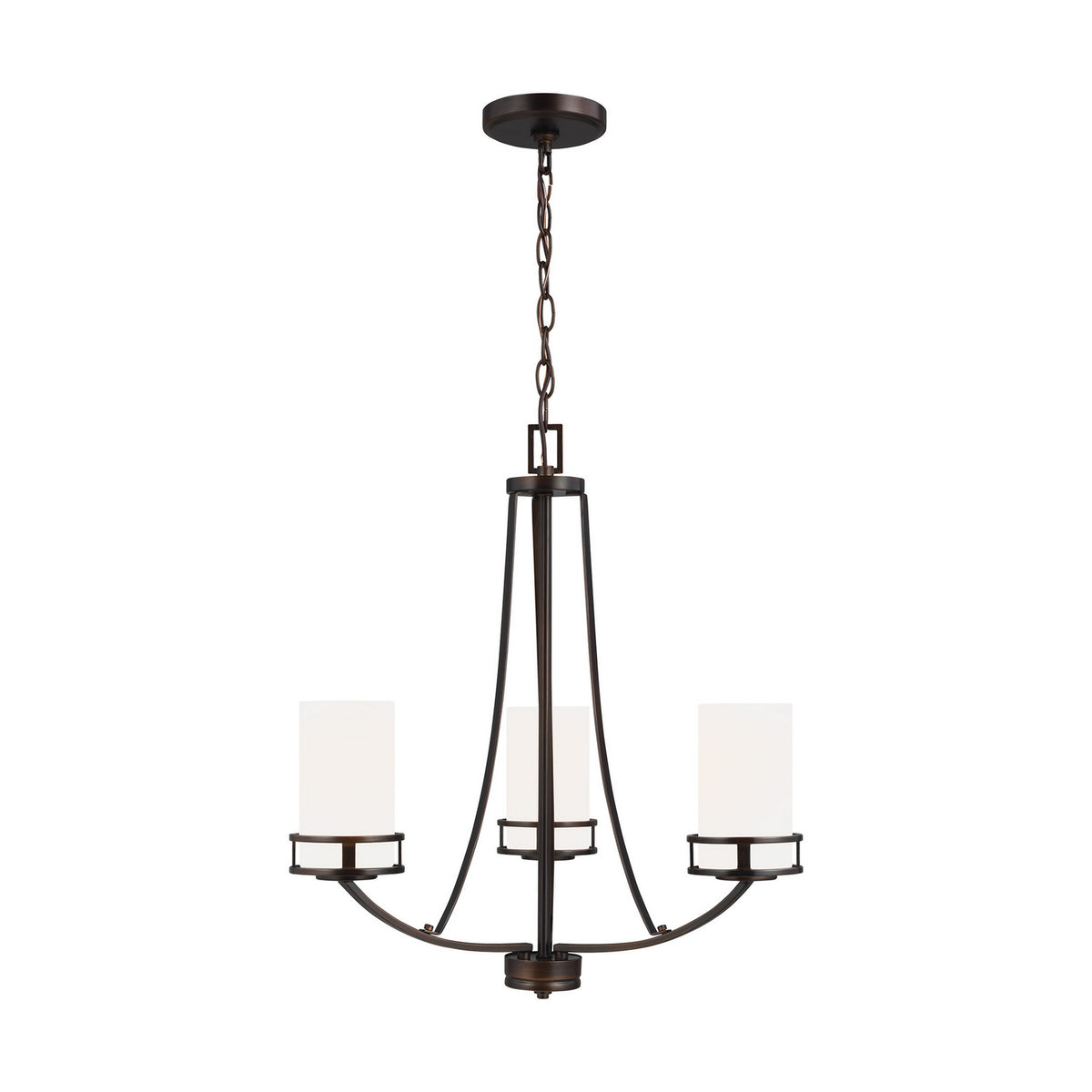 Generation Lighting - 3121603-710 - Three Light Chandelier - Robie - Bronze