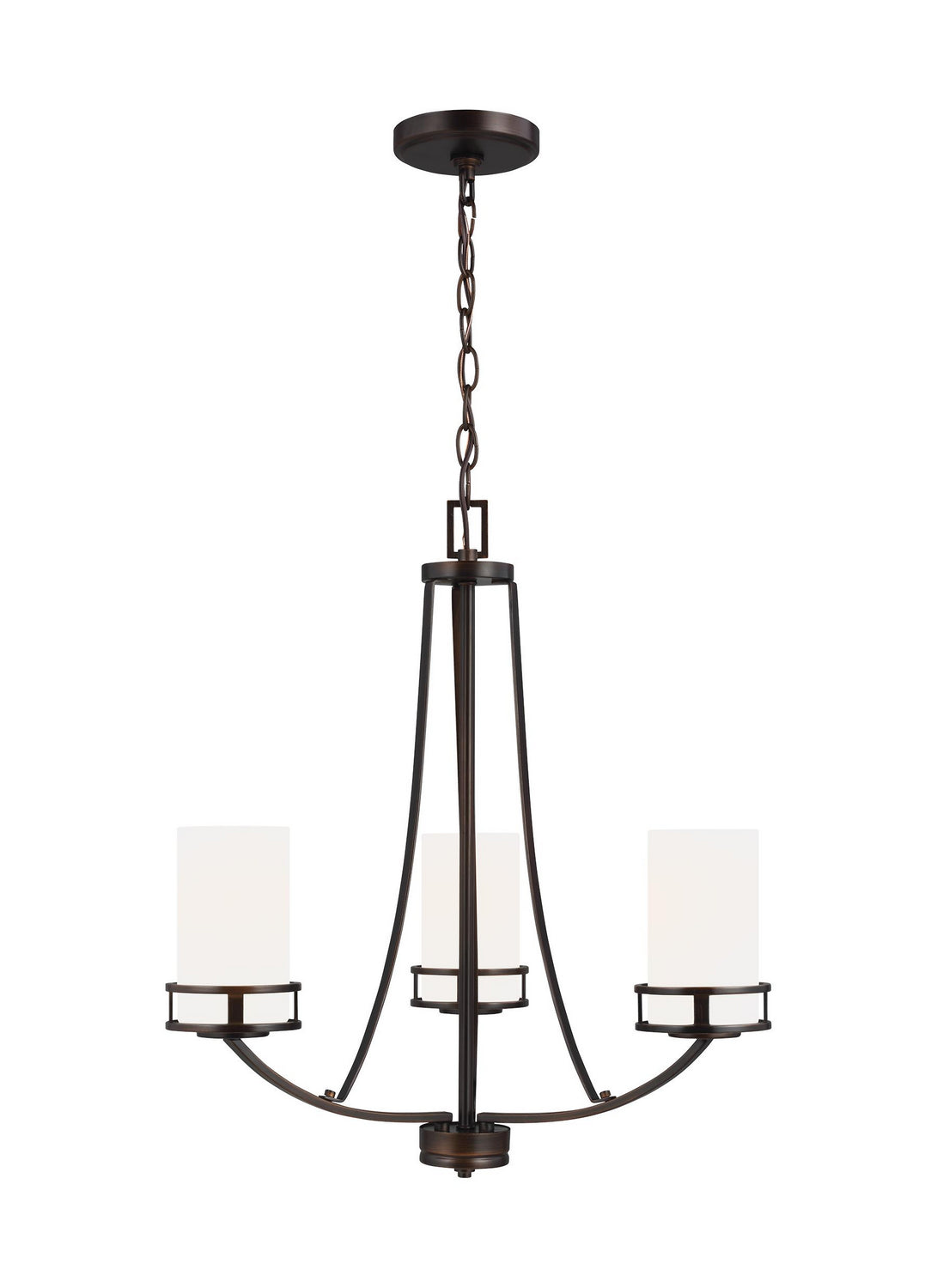 Generation Lighting - 3121603EN3-710 - Three Light Chandelier - Robie - Bronze
