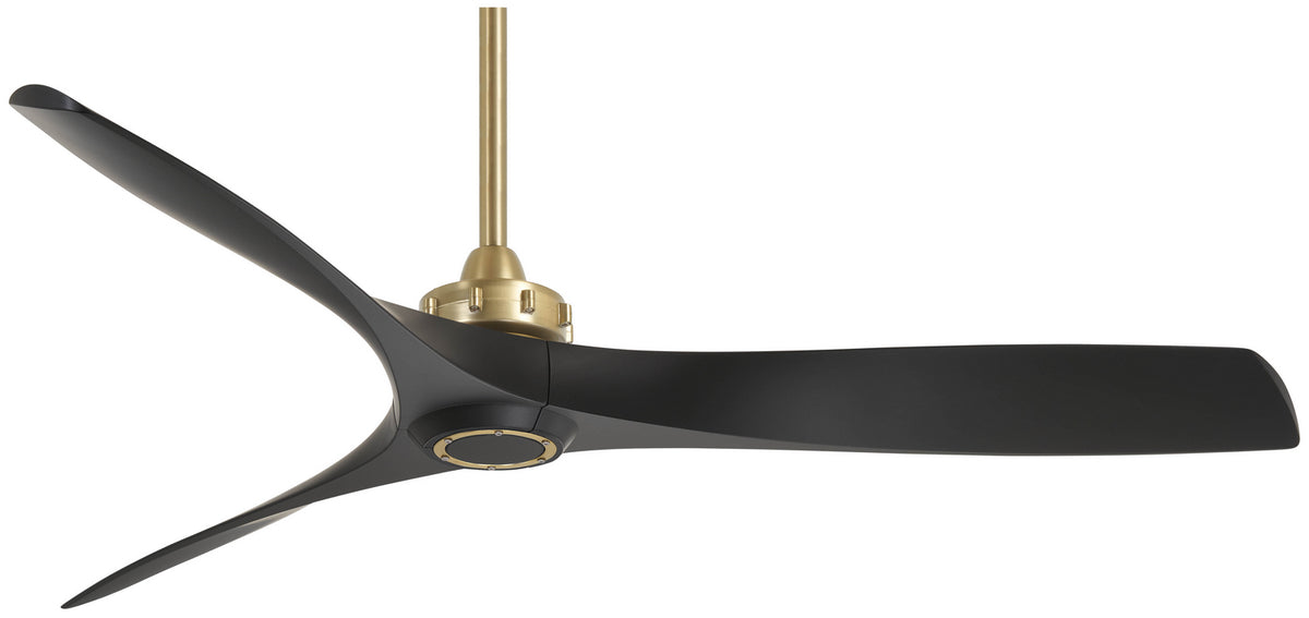 Minka Aire - F853-SBR/CL - 60"Ceiling Fan - Aviation - Soft Brass With Coal Blades