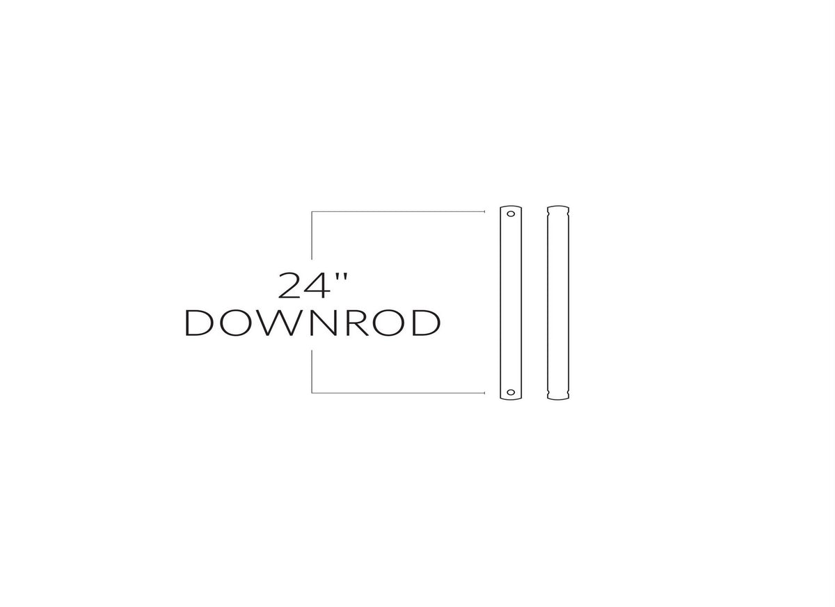 Visual Comfort Fan - DR24BZ - Downrod - Universal - Bronze