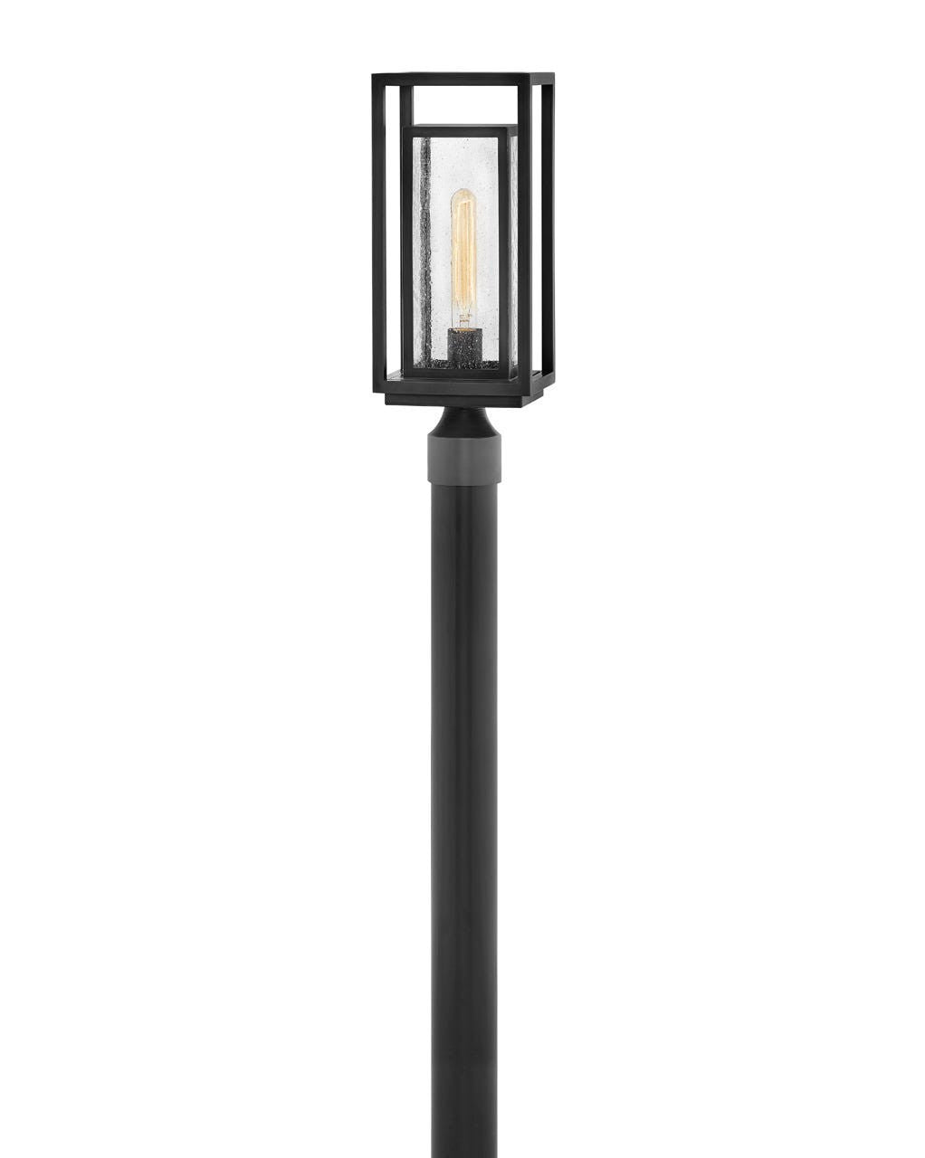 Hinkley - 1001BK - LED Post Top or Pier Mount Lantern - Republic - Black