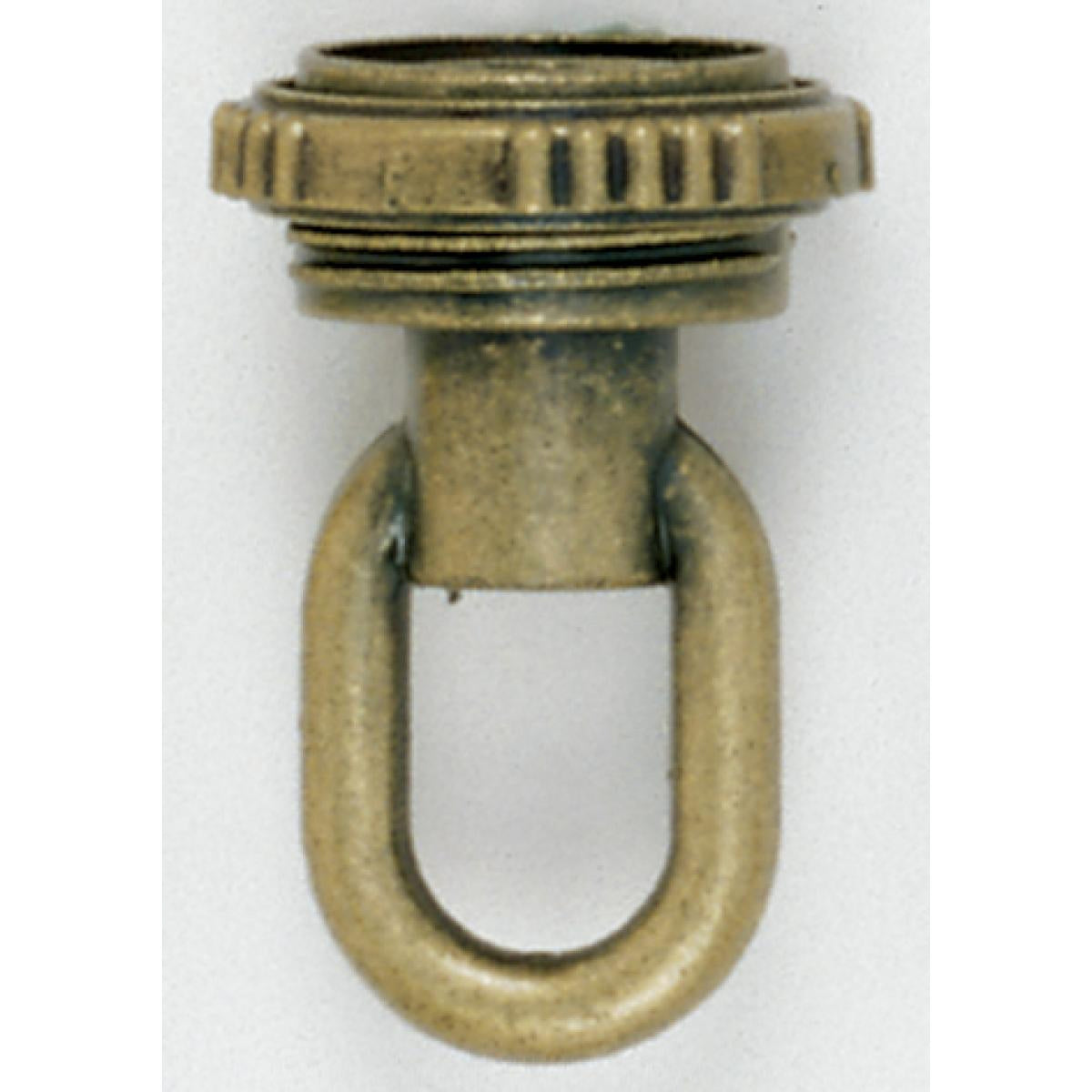 Satco - 90-336 - 1/4 Ip Matching Screw Collar Loop With Ring - Antique Brass