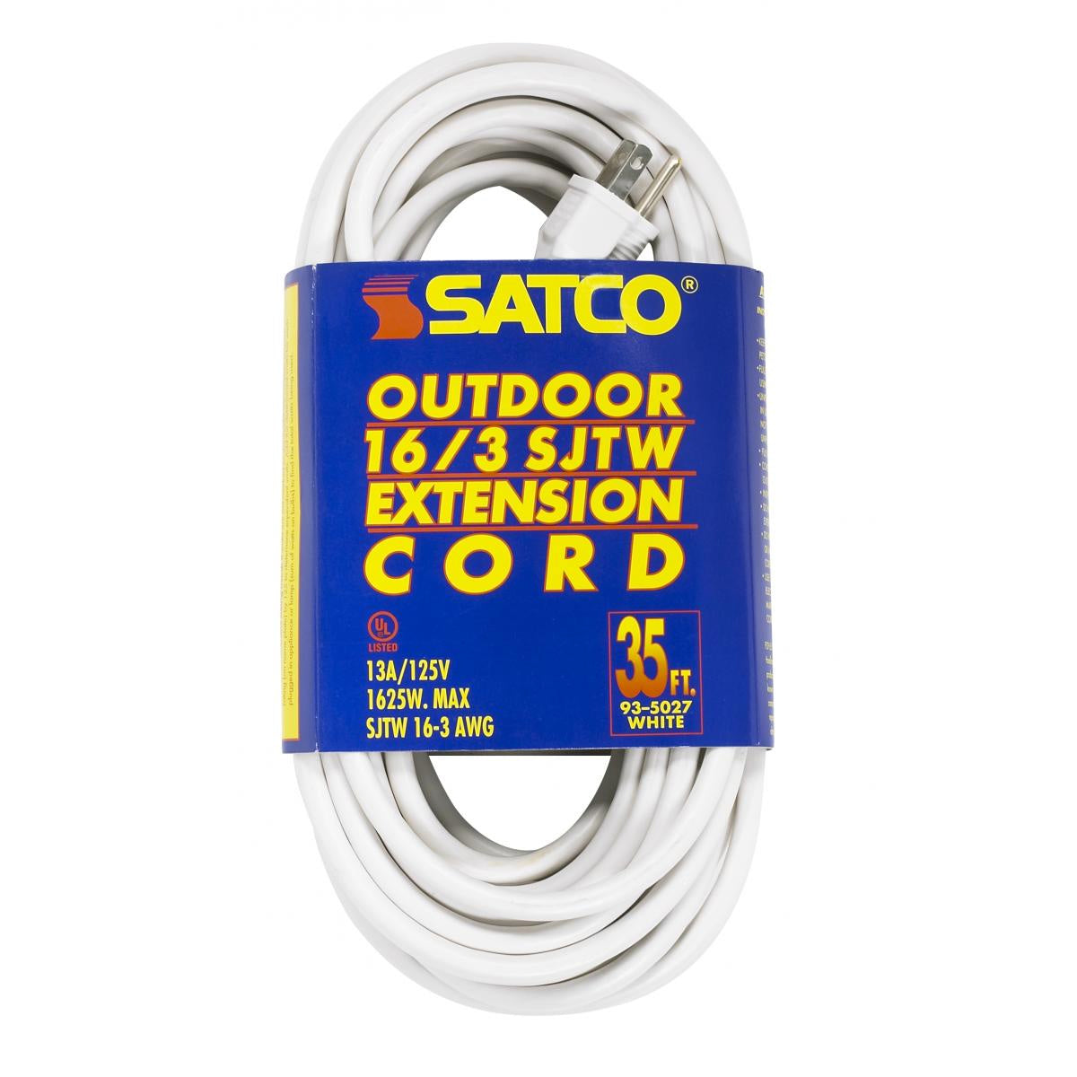 Satco - 93-5027 - Extension Cord - White