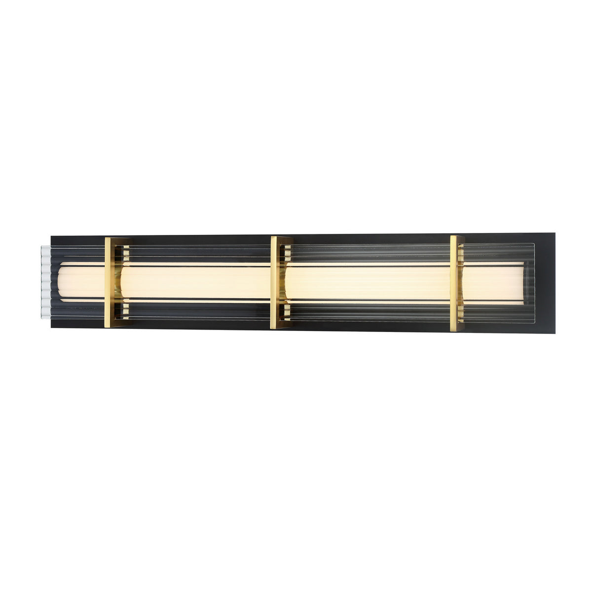 George Kovacs - P1513-707-L - LED Bath - Midnight Gold - Sand Black With Honey Gold