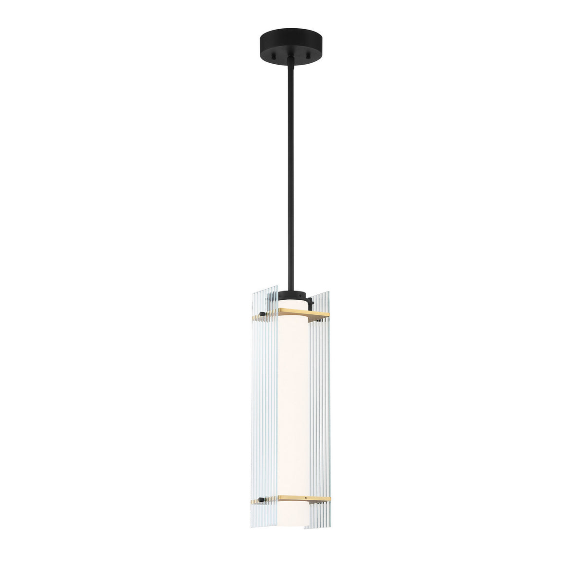George Kovacs - P1519-707-L - LED Pendant - Midnight Gold - Sand Black With Honey Gold