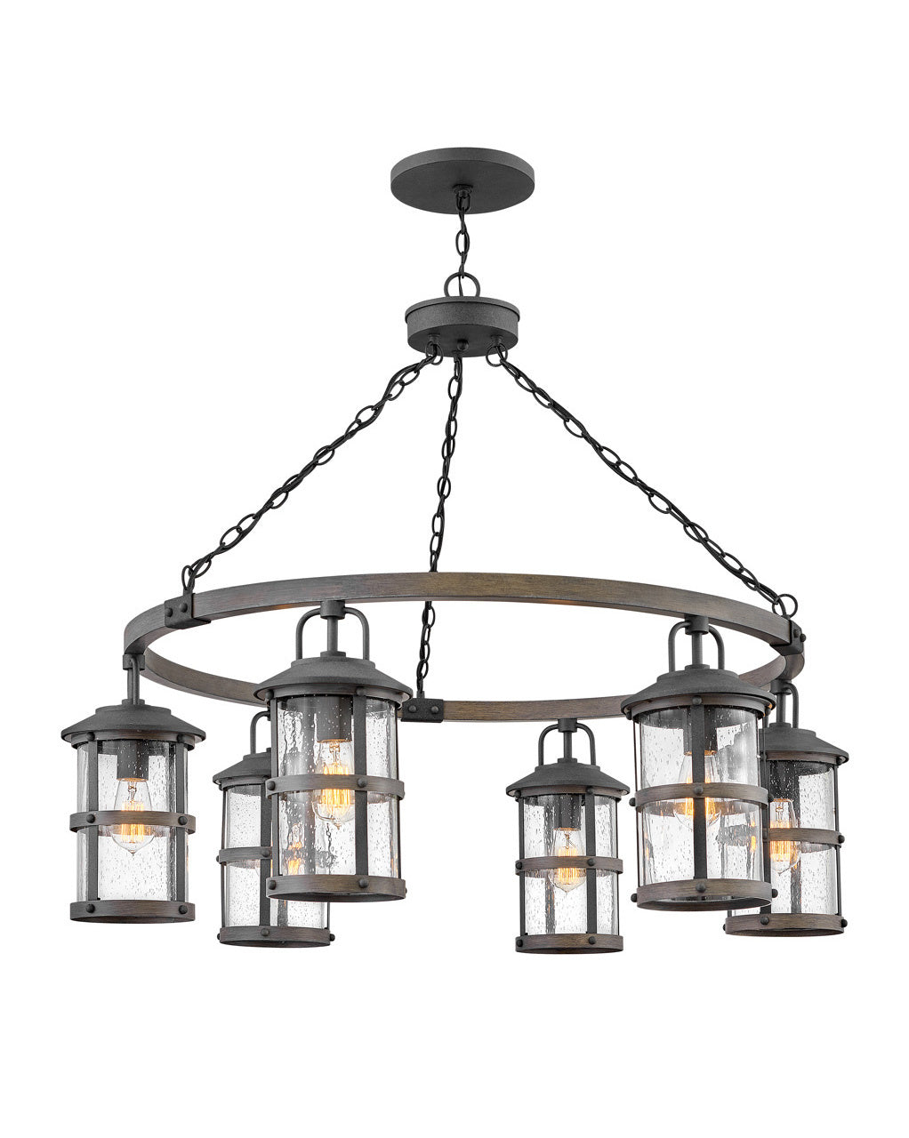 Hinkley - 2689DZ-LL - LED Chandelier - Lakehouse - Aged Zinc