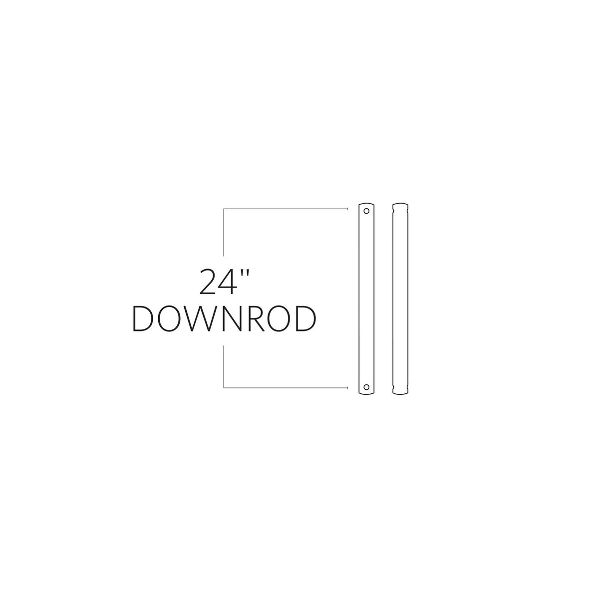 Visual Comfort Fan - DR24KOA - Downrod - Universal - Koa