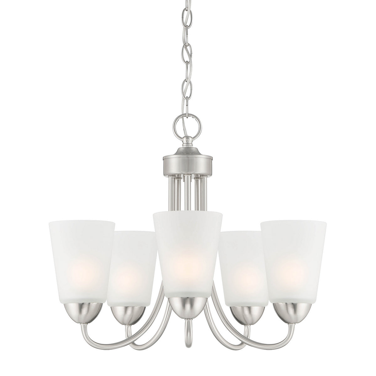 Designers Fountain - D267M-5CH-BN - Five Light Chandelier - Malone - Brushed Nickel
