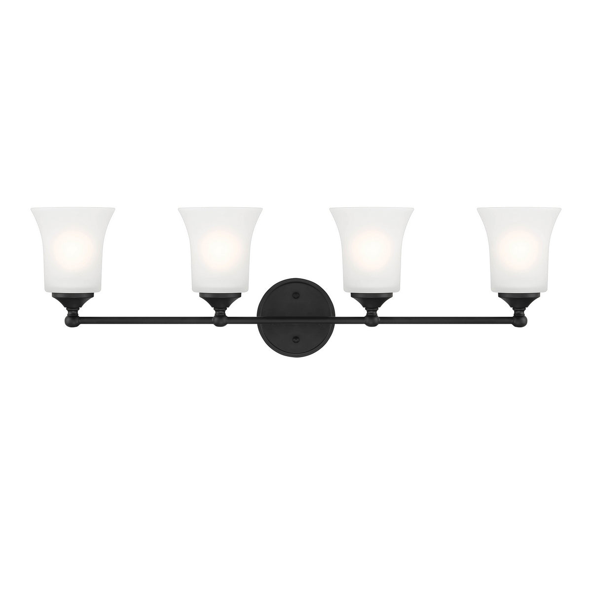 Designers Fountain - D278M-4B-MB - Four Light Vanity - Bronson - Matte Black