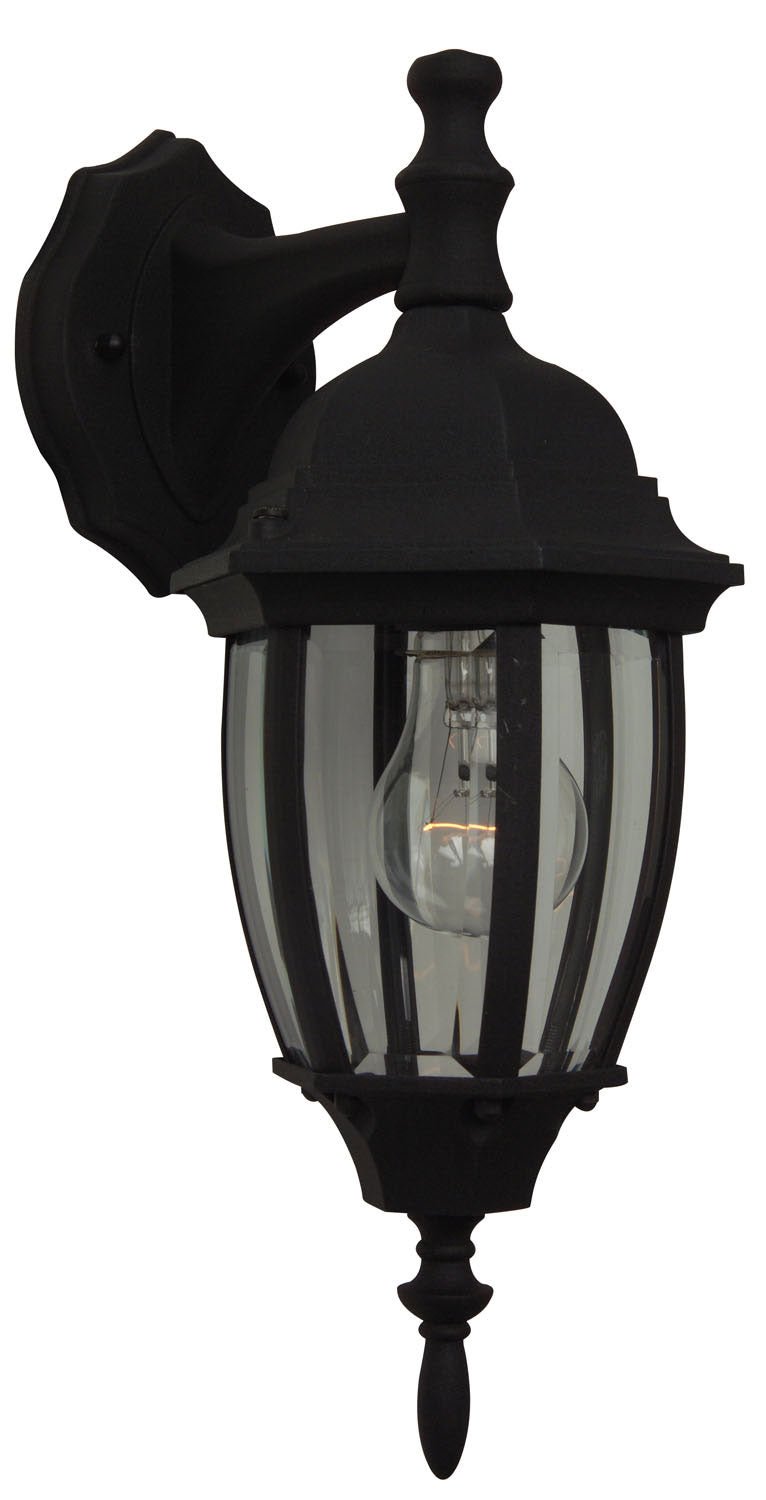 Craftmade - Z264-TB - One Light Wall Mount - Bent Glass Cast - Textured Black