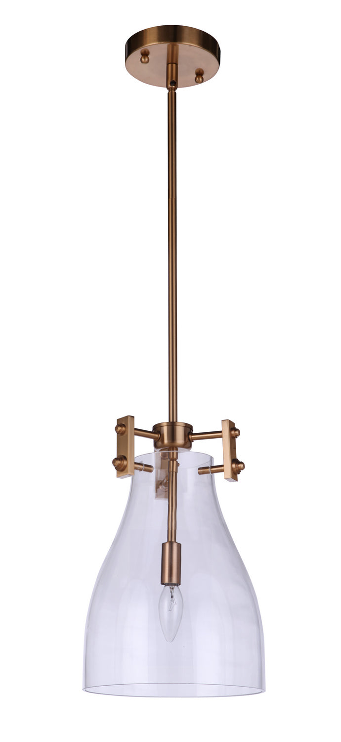 Craftmade - 55891-SB - One Light Mini Pendant - Chardonnay - Satin Brass