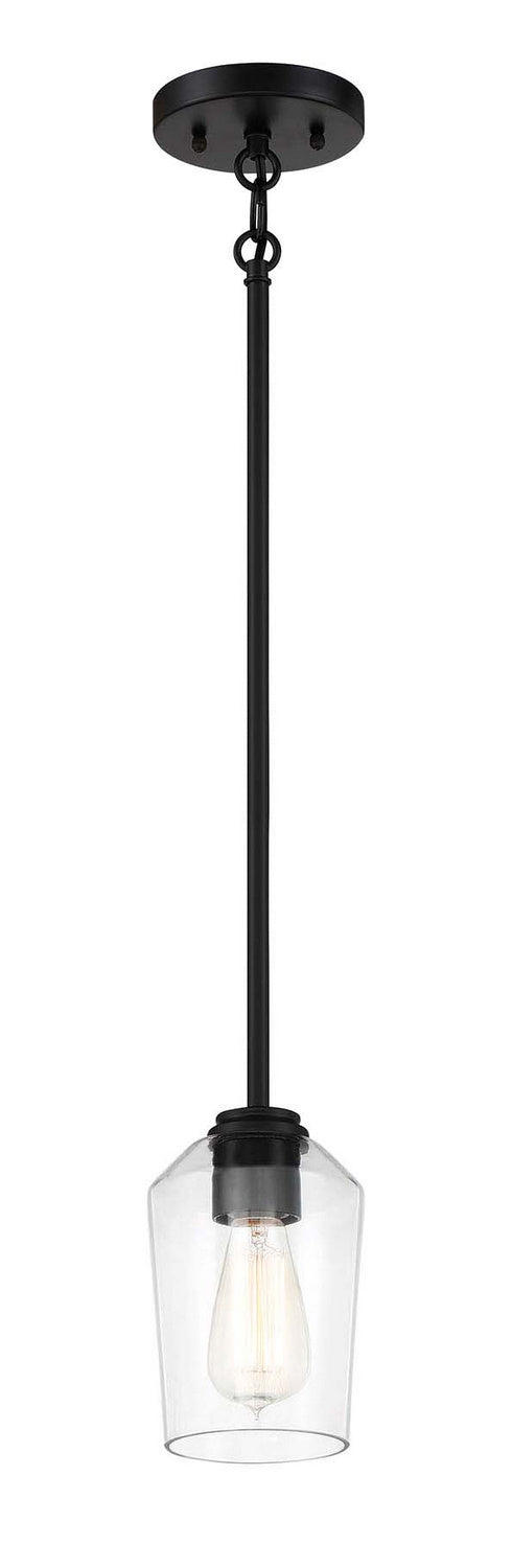 Craftmade - 56191-FB - One Light Mini Pendant - Shayna - Flat Black
