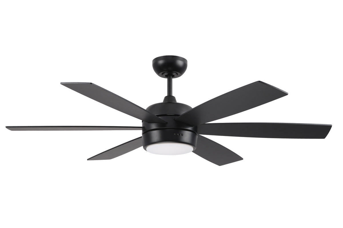 Craftmade - TRV52FB6-NWF - 52" Ceiling Fan - Trevor 52" In/Outdoor Fan w/ no Wifi - Flat Black
