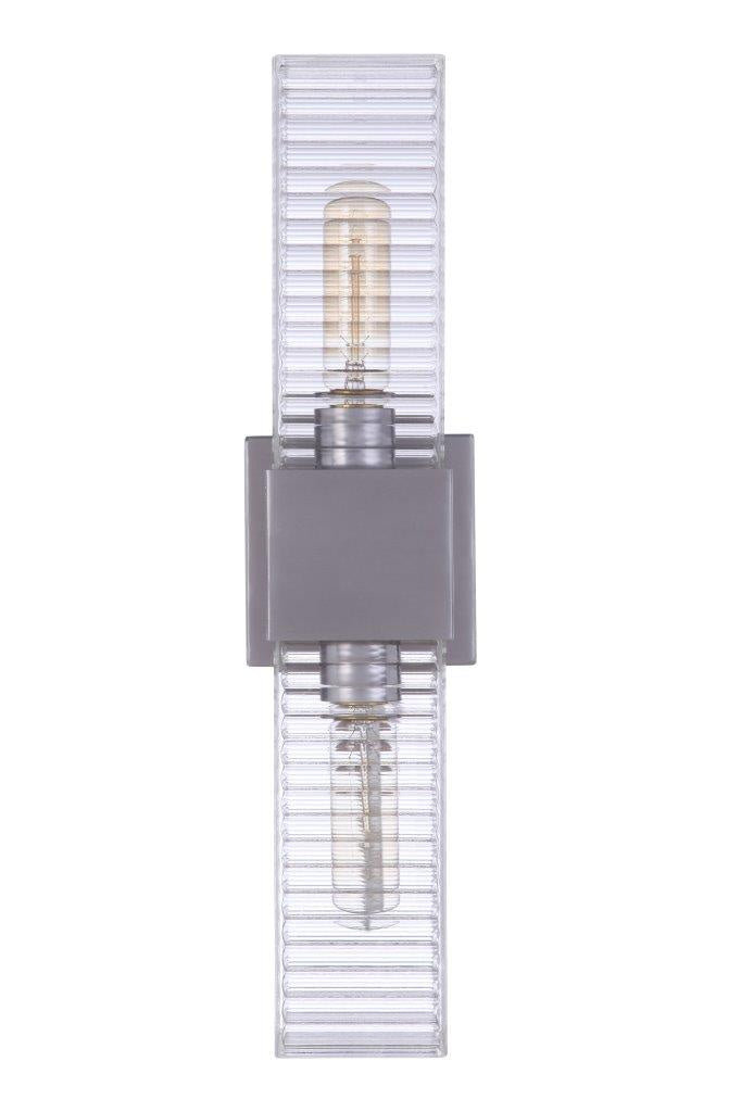 Craftmade - ZA4500-SA - Two Light Outdoor Wall Mount - Ridge - Satin Aluminum