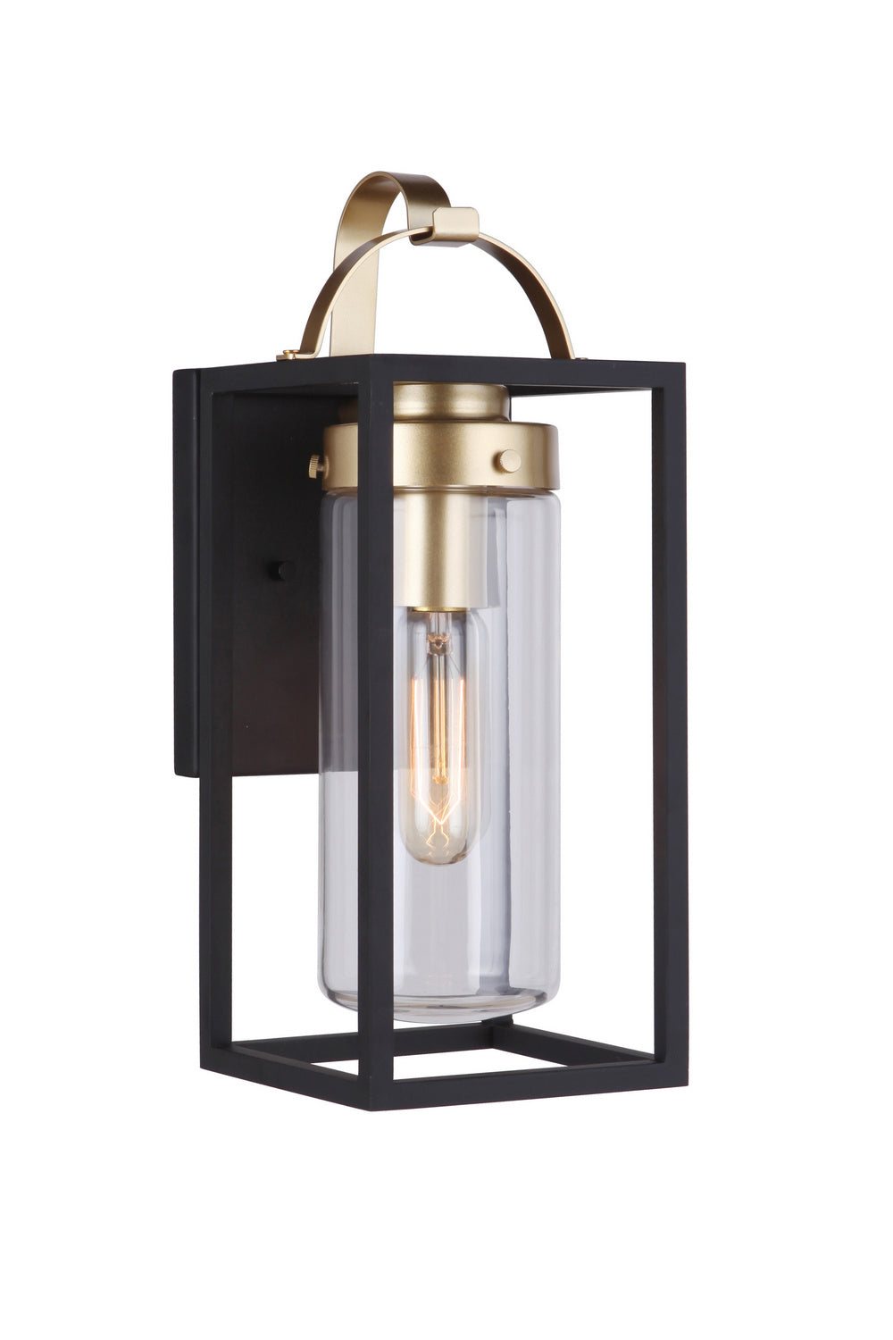 Craftmade - ZA4804-MNSB - One Light Outdoor Wall Mount - Neo - Midnight / Satin Brass