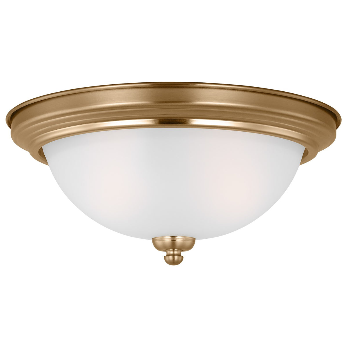 Generation Lighting - 77064EN3-848 - Two Light Flush Mount - Geary - Satin Brass
