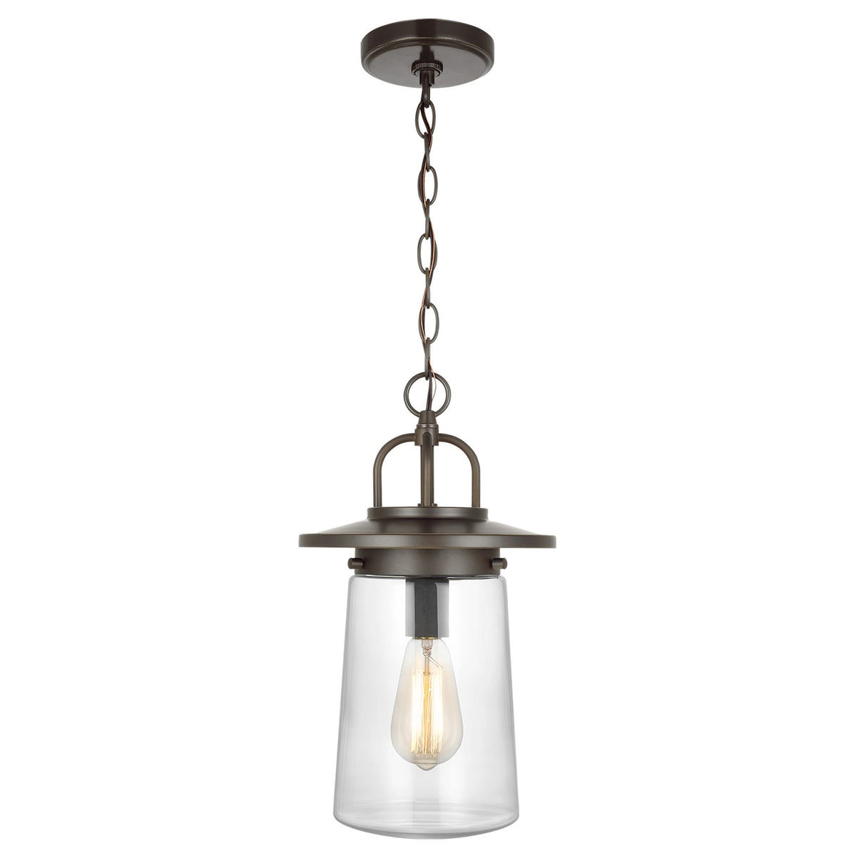 Generation Lighting - 6208901-71 - One Light Outdoor Pendant - Tybee - Antique Bronze