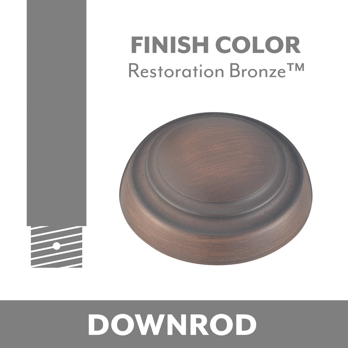Minka Aire - DR503-RRB - Down Rod - Restoration Bronze