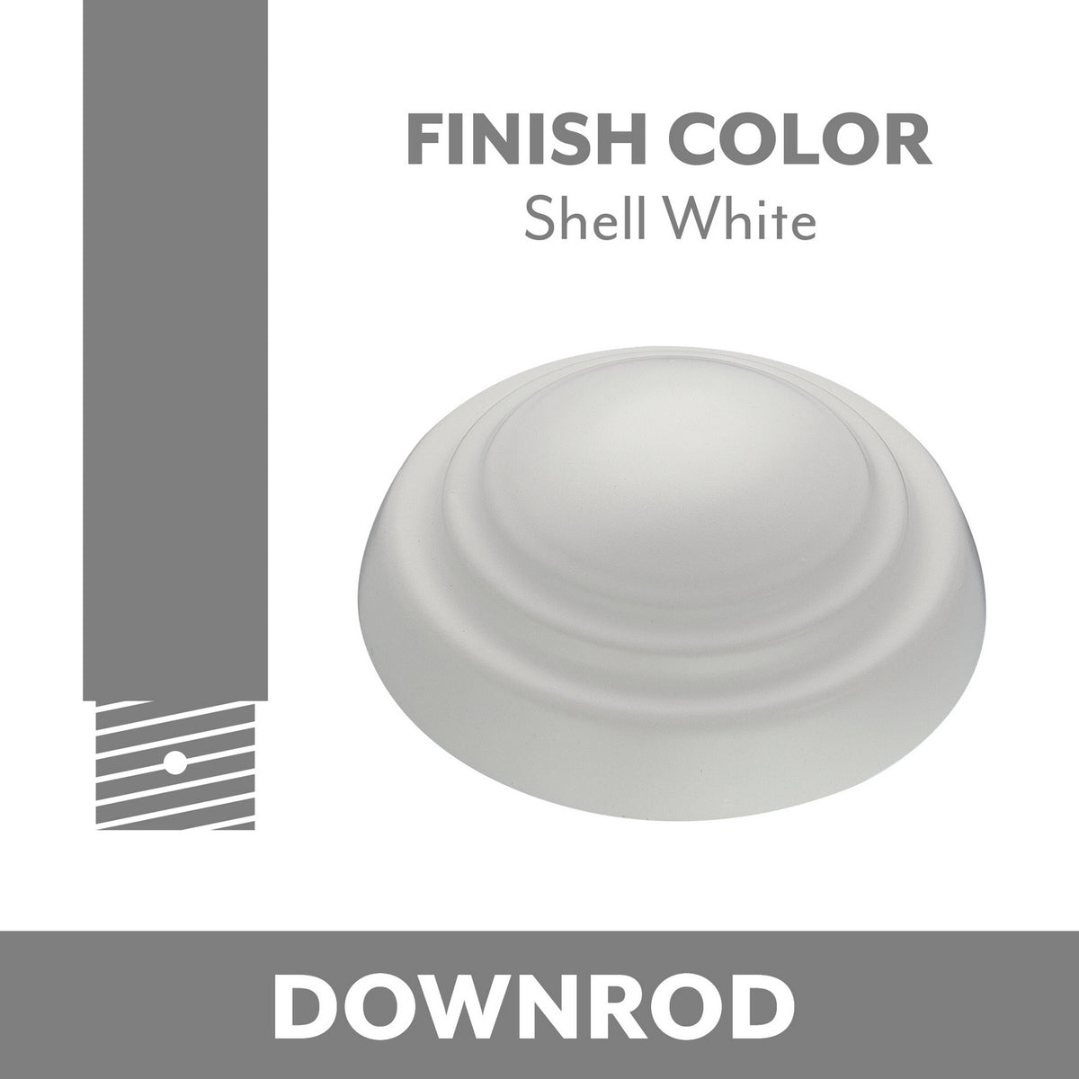 Minka Aire - DR518-SWH - Down Rod - Minka Aire - Shell White