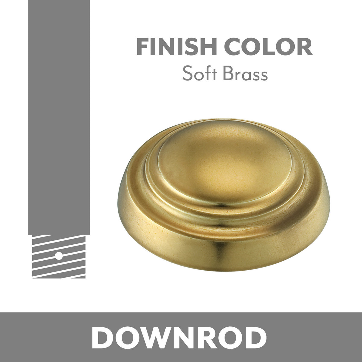 Minka Aire - DR536-SBR - Down Rod - Minka Aire - Soft Brass