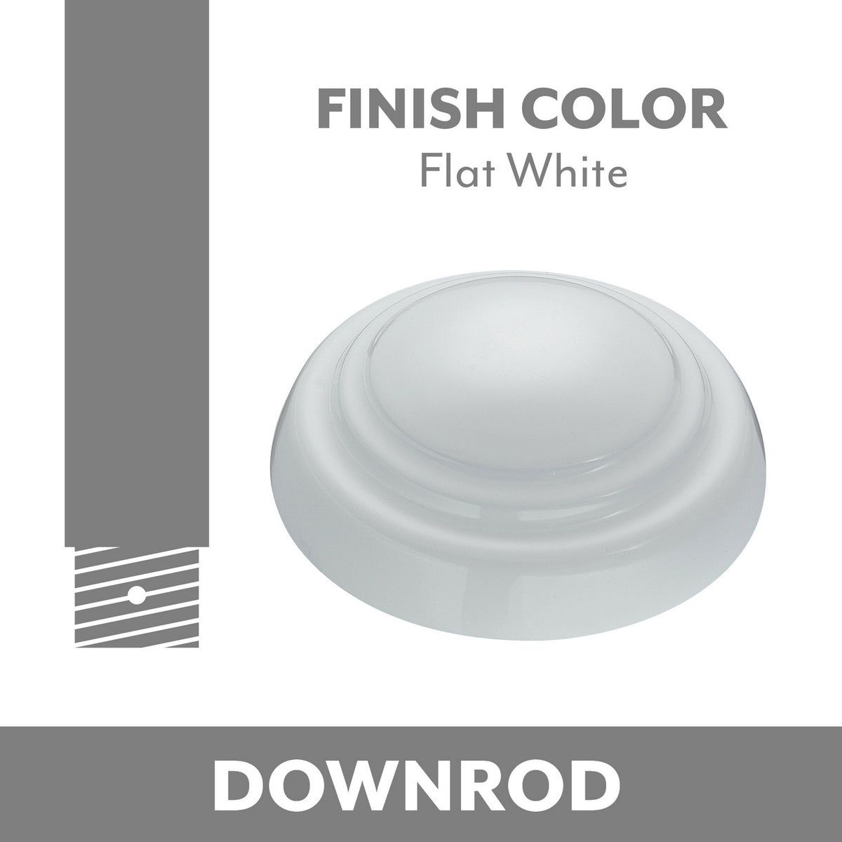 Minka Aire - DR560-WHF - Down Rod - Minka Aire - Flat White