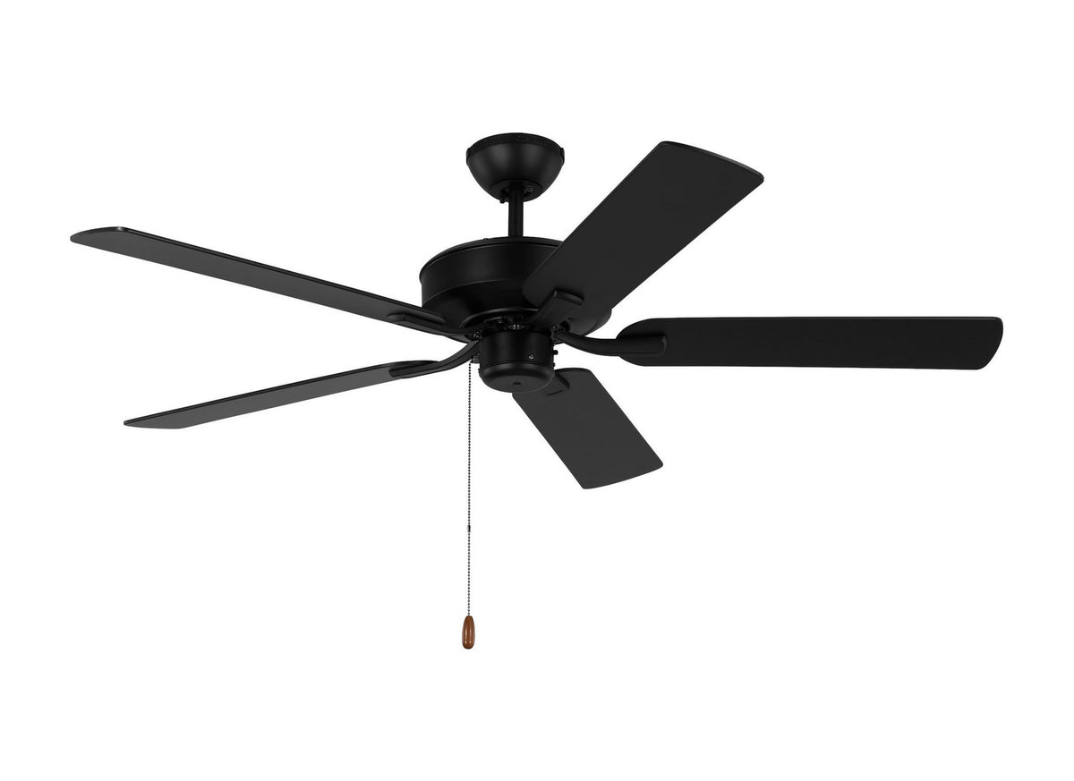 Generation Lighting - 5LD52MBK - 52" Ceiling Fan - Linden - Midnight Black