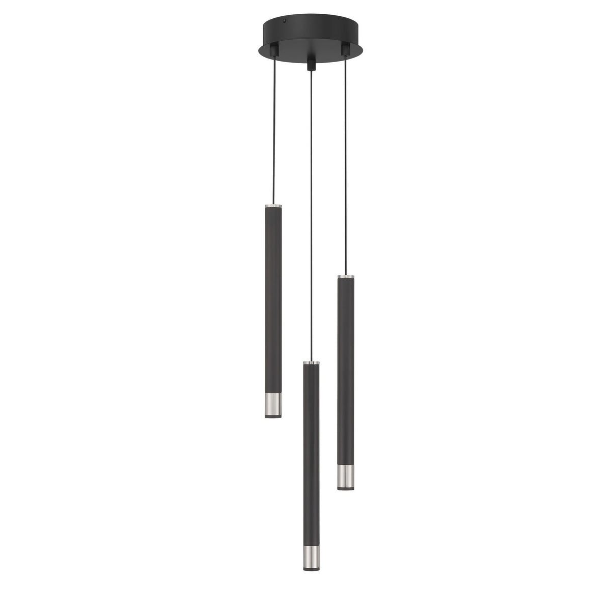 George Kovacs - P5400-691-L - LED Pendant - Wand - Brushed Nickel and Coal Highlights