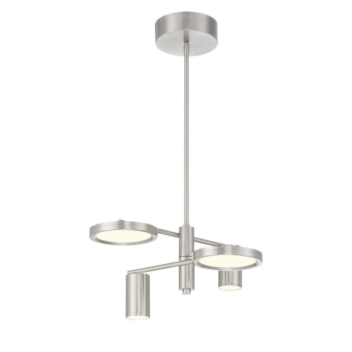 George Kovacs - P5494-084-L - LED Chandelier - Swivel - Brushed Nickel